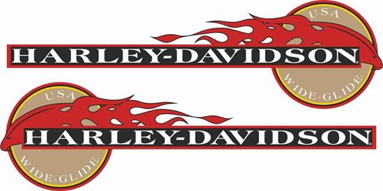 Picture of Harley Davidson Wide Glide eagle  Decals / Stickers