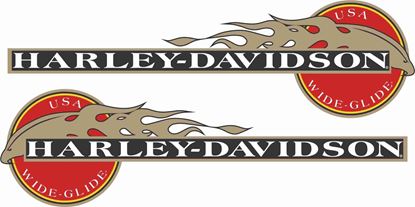 Picture of Harley Davidson Wide Glide eagle Decals / Stickers