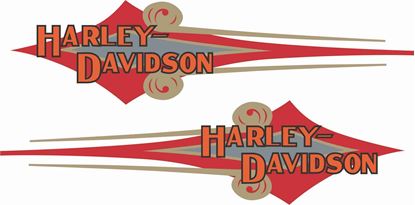 Picture of Harley Davidson Heratige Soft Tail Tank  Decals / Stickers