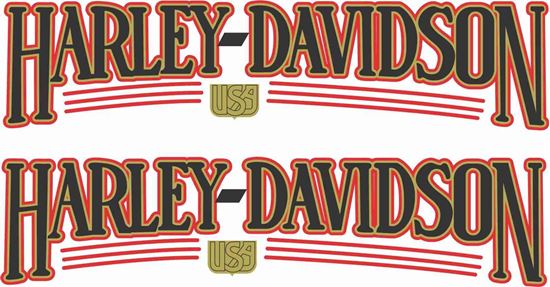 Picture of Harley Davidson Tank  Decals / Stickers