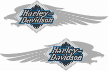 Picture of Harley Davidson Heratige Soft Tail Tank  Decals / Stickers