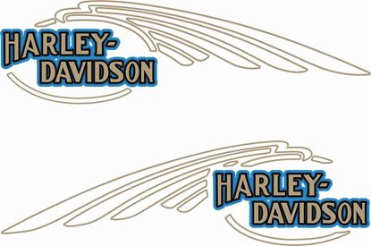 Picture of Harley Davidson Softail Tank Decals / Stickers