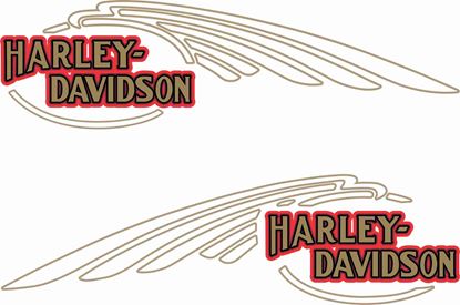 Picture of Harley Davidson Softail Tank Decals / Stickers