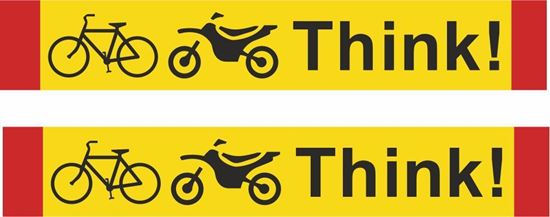 Picture of Bus / Coach  "Think" bike  X2 Stickers