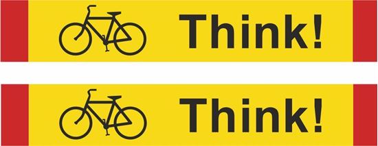 Picture of Bus / Coach  "Think" bike  X2 Stickers