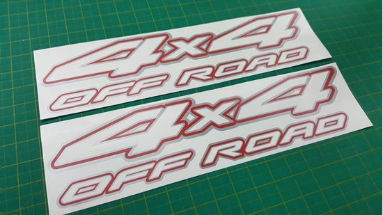 Picture of Nissan Navara / Frontier / Terrano  4x4 off road replacement side Decals / Stickers