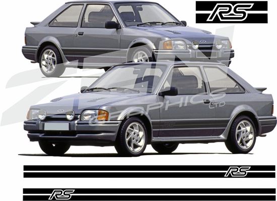 Picture of Ford Escort Series 2 RS Turbo side Stripes / Stickers