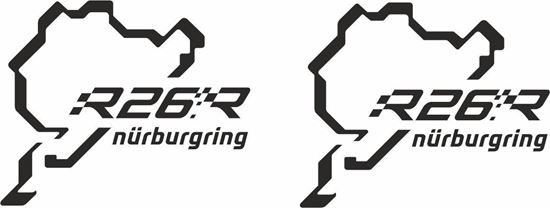 Picture of Renault Megane R26R panel or Glass Decals  / Stickers