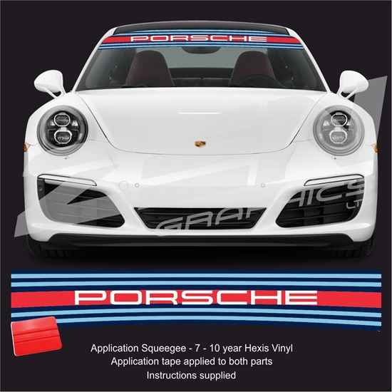 Picture of "Martini Porsche" Sunstrip  / Sticker