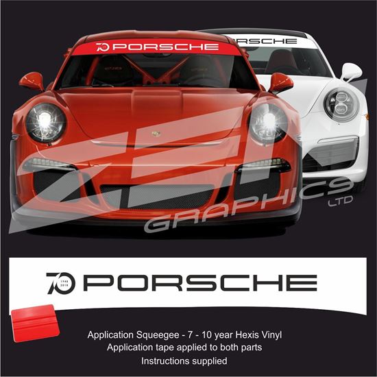 Picture of "70 Porsche" Sunstrip  / Sticker