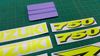 Picture of GSX-R 750 K6 Custom fluorescent replacement Decals / Stickers