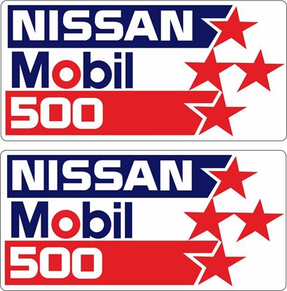 Picture of Nissan Mobil 500 Decals / Stickers