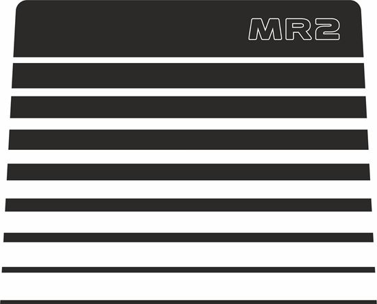 Picture of MR2 Mk1  AW11 Hood / Bonnet fade Decal / Sticker
