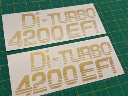 Picture of 70 series Di-Turbo 4200 EFI replacement Decals / Stickers