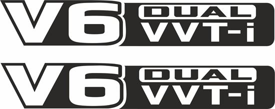 Picture of Prado V6 Dual VVT-i side replacement Decals / Stickers