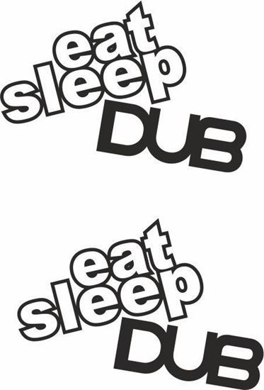 Picture of Eat Sleep Dub Decals / Stickers