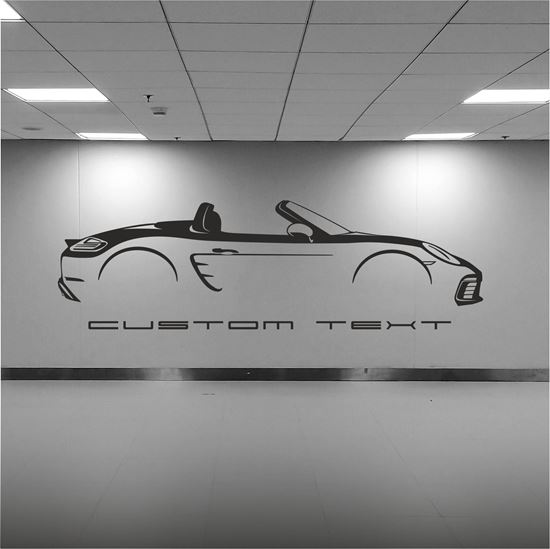 Picture of Porsche 718 Boxster  2018 silhouette Wall Art sticker