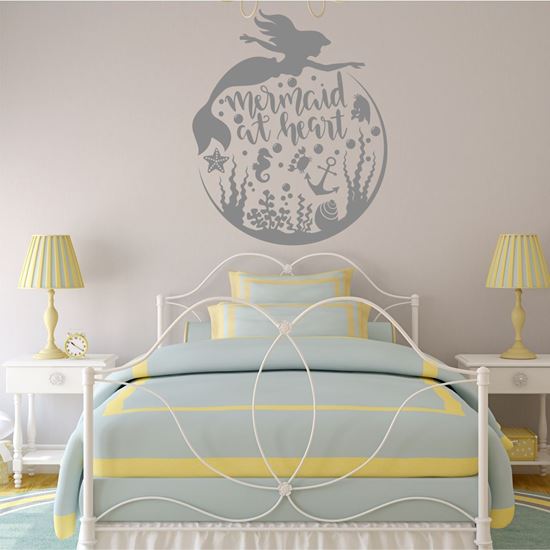 Picture of "Mermaid at Heart" Wall Art sticker