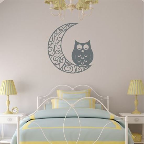 Picture of "Moon & Owl" Wall Art sticker