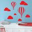 Picture of Air Balloons ans Clouds Wall Art sticker