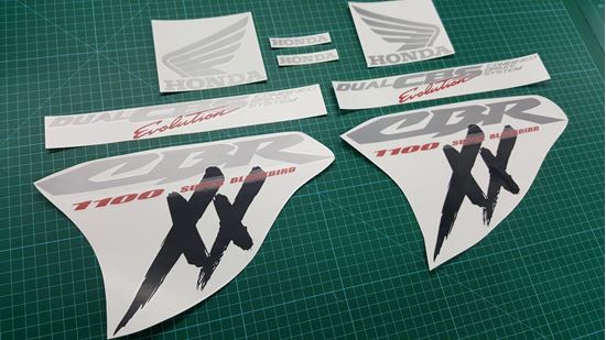 Picture of Honda CBR Super Blackbird 1997 - 1999 full replacement Decals / Stickers
