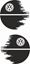 Picture of Death Star Decals / Stickers