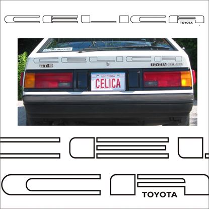Picture of Toyota Celica A60 rear hatch Decal / Sticker