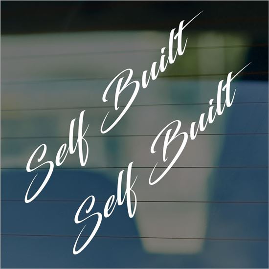 Picture of JDM "Self built"  Glass / Panel Decals / Stickers