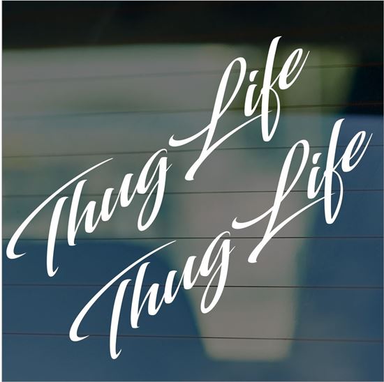 Picture of JDM "Thug Life"  Glass / Panel Decals / Stickers