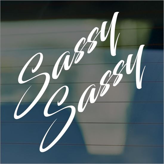 Picture of JDM "Sassy"  Glass / Panel Decals / Stickers