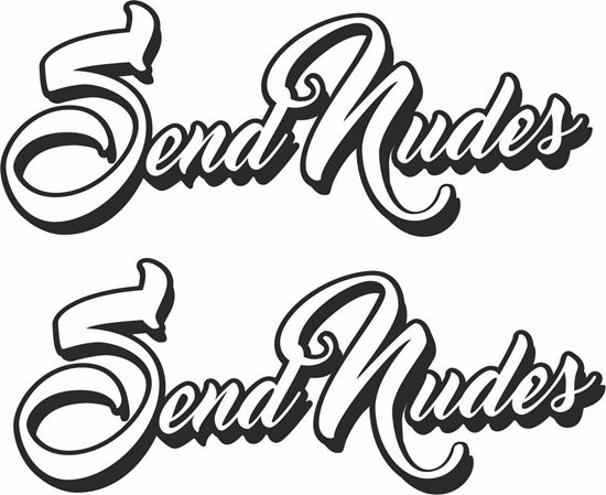 Picture of Send Nudes Decals / Stickers