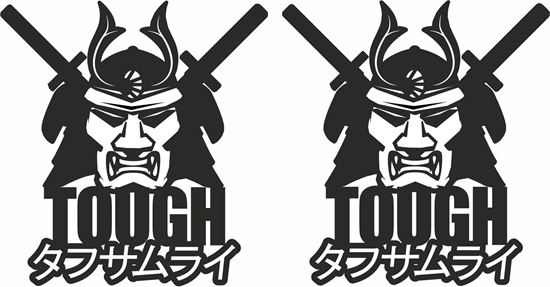 Picture of Tough Samurai Decals / Stickers