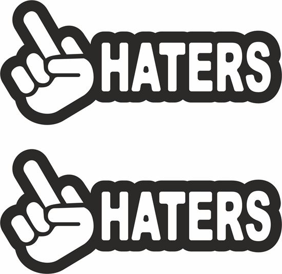 Picture of Haters Decals / Stickers