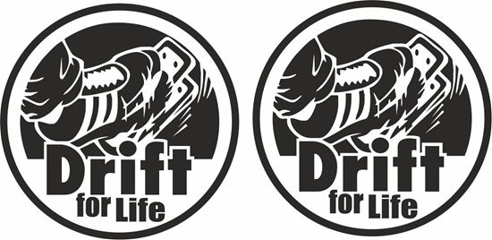 Picture of "Drift for Life" JDM Decals / Stickers