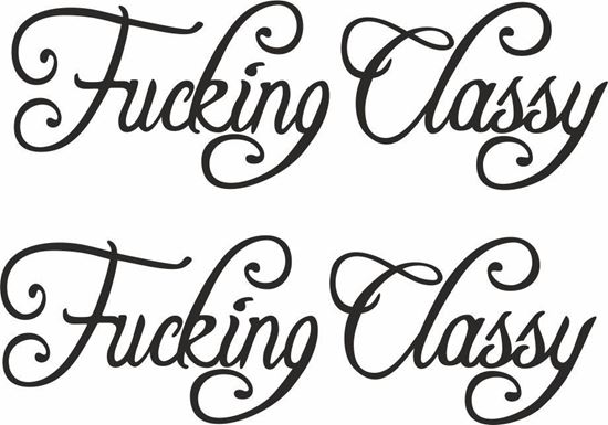 Picture of Fucking Classy Decals / Stickers