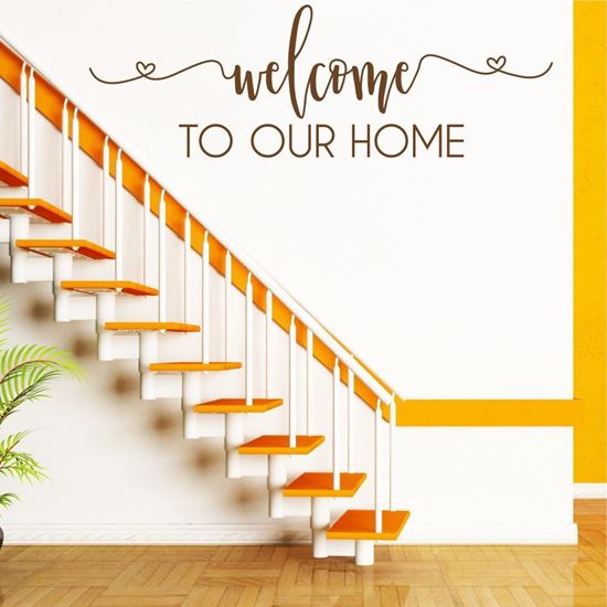 Picture of "Welcome to our Home."  Wall Art sticker