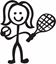 Picture of My Stick Family  "Daughter"  Figure  Sticker