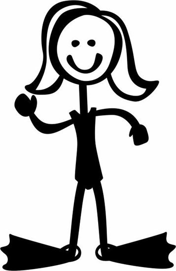 Picture of My Stick Family  "Daughter"  Figure  Sticker