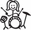 Picture of My Stick Family  "Daughter"  Figure  Sticker