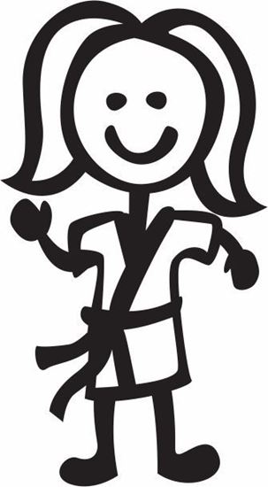 Picture of My Stick Family  "Daughter"  Figure  Sticker