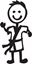 Picture of My Stick Family  "Son"  Figure  Sticker