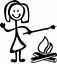 Picture of My Stick Family  "Daughter"  Figure  Sticker