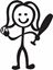 Picture of My Stick Family  "Daughter"  Figure  Sticker