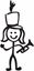 Picture of My Stick Family  "Daughter"  Figure  Sticker