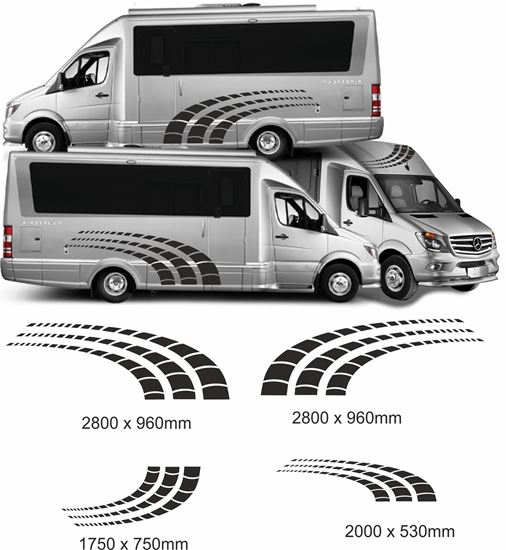 Picture of Van / Camper Swoosh side, rear and front Universal Graphics