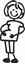 Picture of My Stick Family  "Mum"  Figure  Sticker