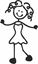 Picture of My Stick Family  "Mum"  Figure  Sticker