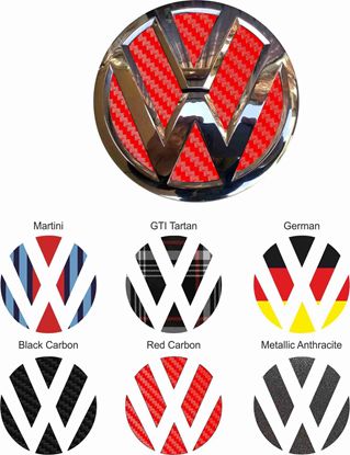 Picture of Caddy MK3 rear Badge Vinyl Insert Decals / Stickers