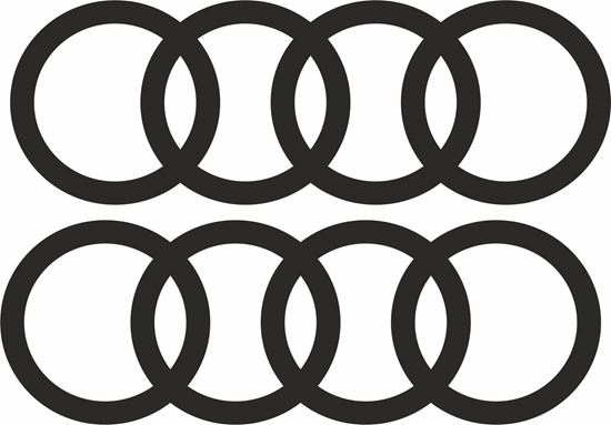 Picture of Audi Rings  Decals  / Stickers