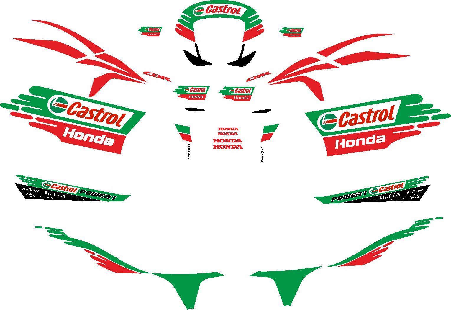 Zen Graphics - Honda CBR 6000RR 2011 Team Castrol superbike replica ...